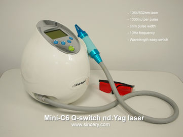 Q Switched ND YAG Laser Tattoo Removal Machine, Maszyna do pielęgnacji skóry Bezbolesne