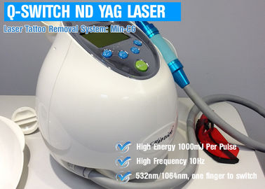 1064nm Laserowa maszyna do usuwania tatuaży Yag, Q Switch Laser For Face