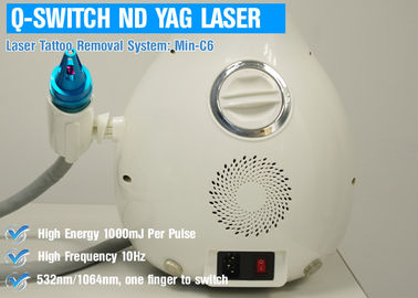 1064nm Q Switch Laserowe urządzenie do usuwania tatuaży, Laser ND Yag do usuwania włosów