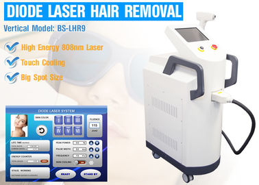Maszyna laserowa z diodą 810 nm Trwały sprzęt do usuwania włosów z kolorowym panelem sterowania z ekranem dotykowym