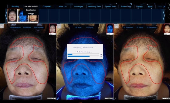 8800 Maszyna do testowania wieku skóry / Maszyna do pielęgnacji twarzy ze światłem RGB ISO9001