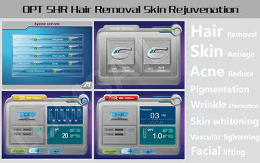 Podwójna rękojeść Laserowa maszyna do usuwania włosów IPL System SHR dla kobiet / mężczyzn