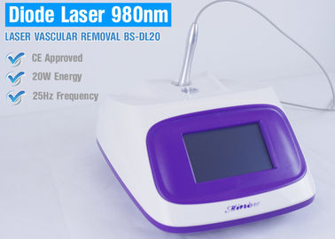 Przenośny ekran dotykowy 980nm Laserowa maszyna do usuwania żylaków / leczenie trądziku