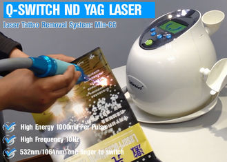 Q Switched ND YAG Laser Tattoo Removal Machine, Maszyna do pielęgnacji skóry Bezbolesne