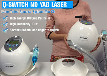 ND YAG Q - Switched Laser do usuwania tatuażu z zamkniętym obiegiem powietrza chłodzonego powietrzem