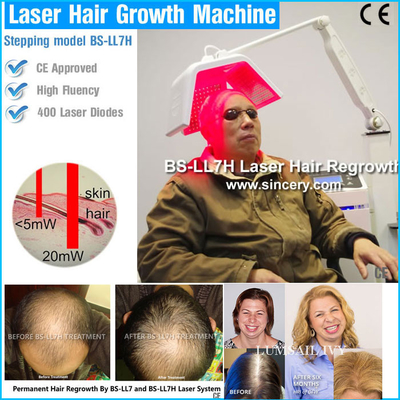 Maszyna do wzrostu włosów we włosach o długości fali 650 nm / 670 nm Regulowana energią CE ISO13485