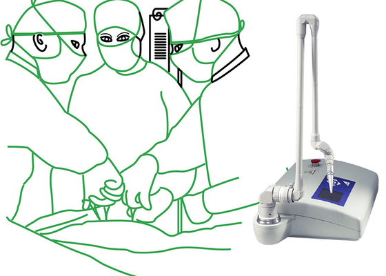 Weterynaryjna chirurgiczna frakcyjna maszyna laserowa CO2 Przenośny 15W Moc 110 cm Promień roboczy